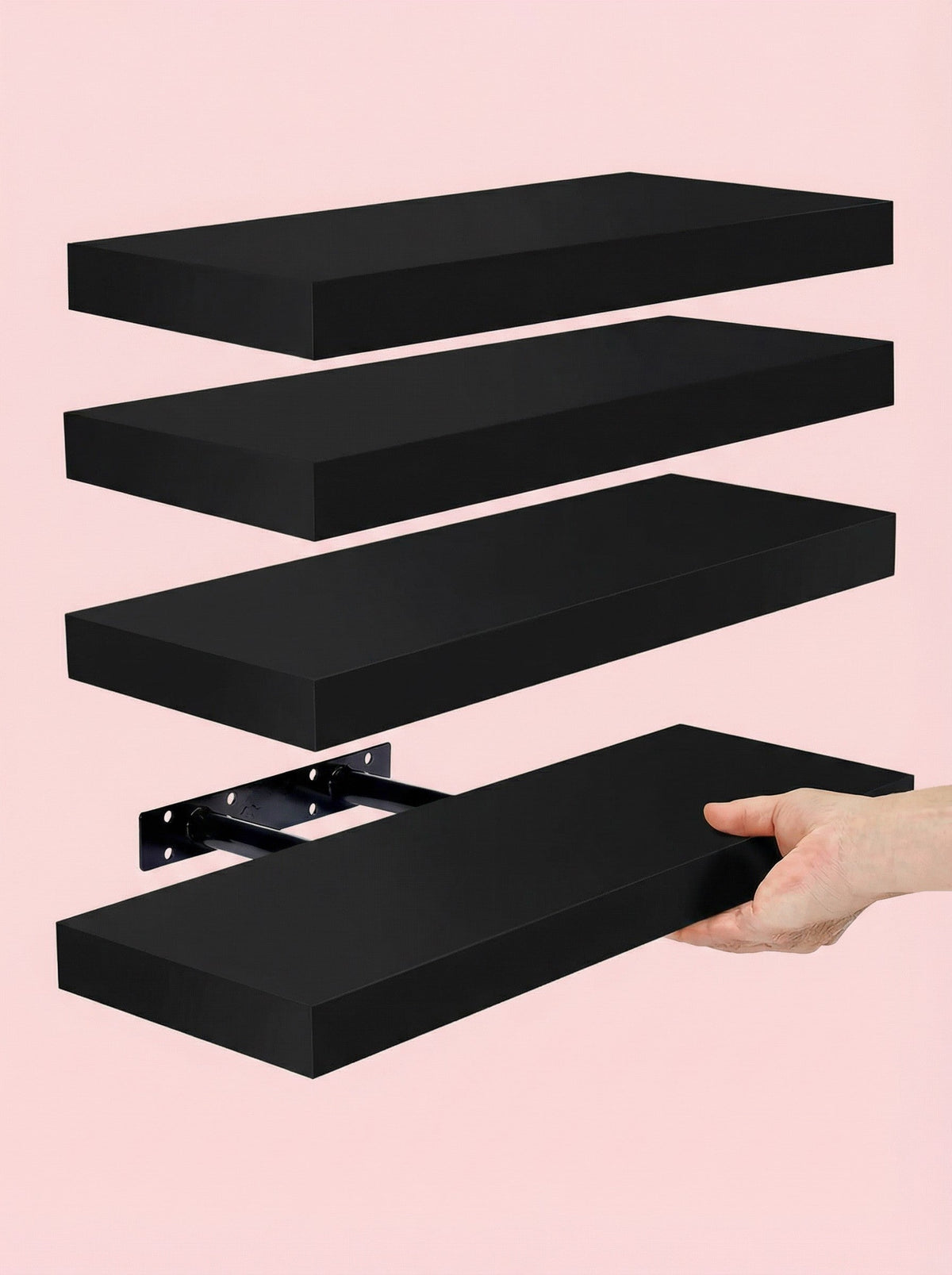 Floating Wall Shelves – Set of 4