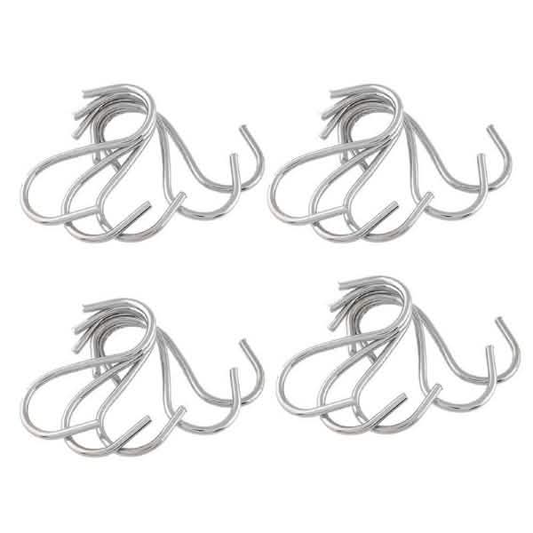 20-Pack Stainless Steel S-Hooks