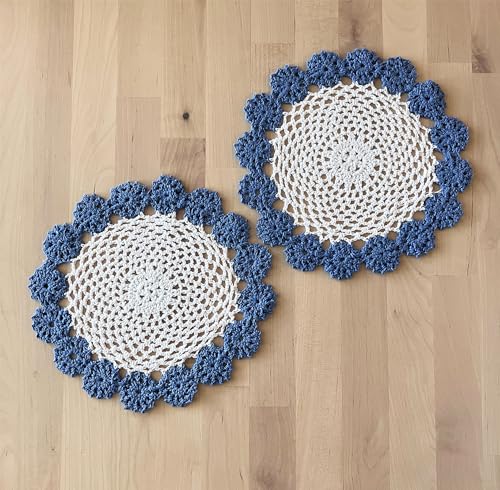 Handmade Floral Crochet Doily