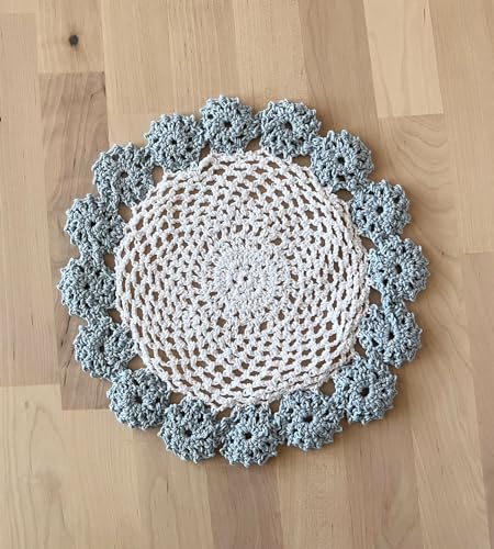 Handmade Floral Crochet Doily