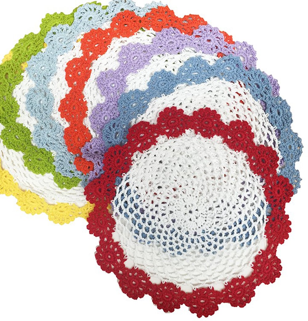 Handmade Floral Crochet Doily