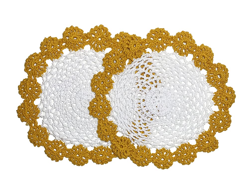 Handmade Floral Crochet Doily