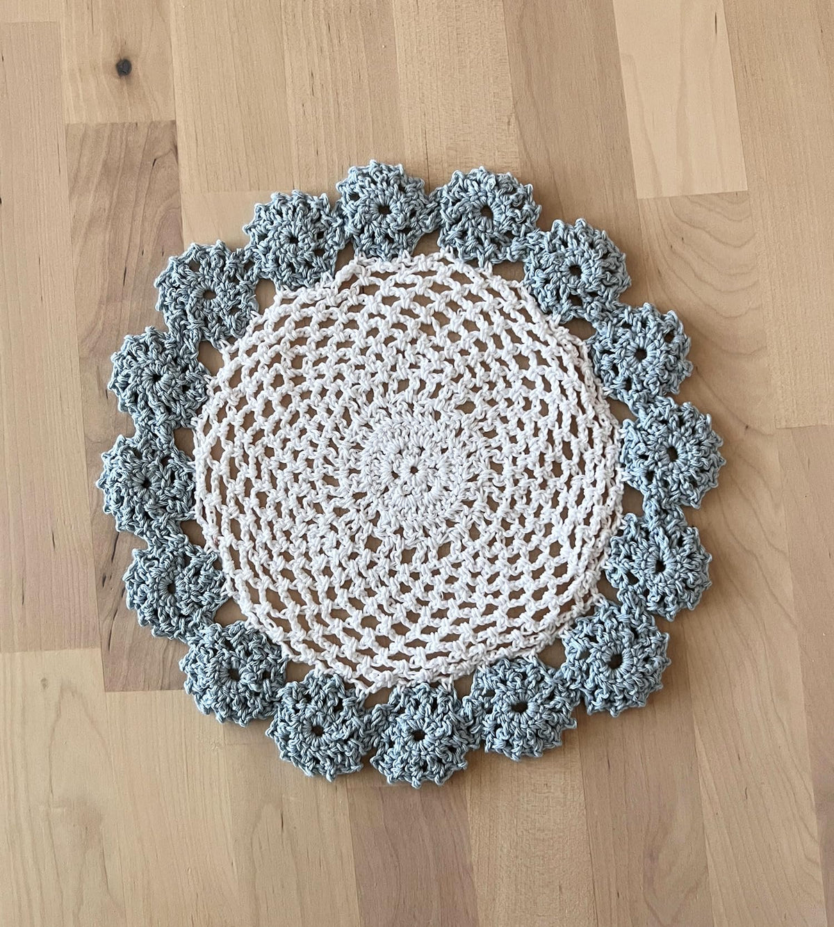 Handmade Floral Crochet Doily