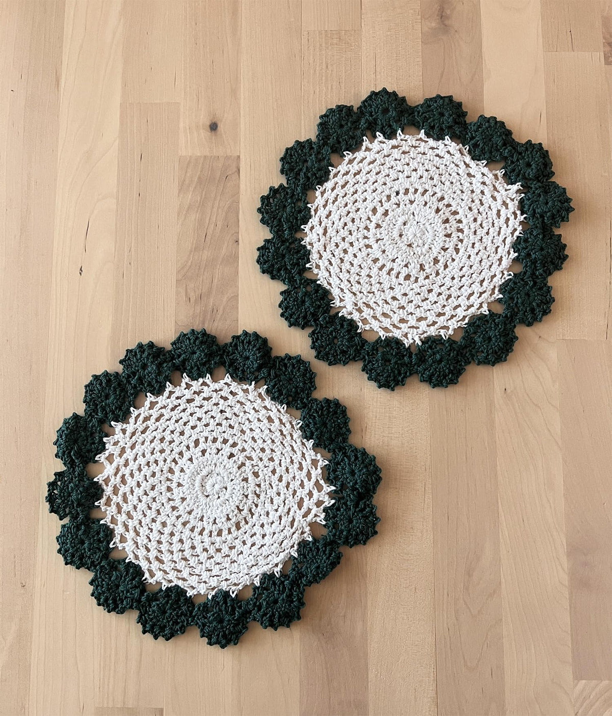 Handmade Floral Crochet Doily