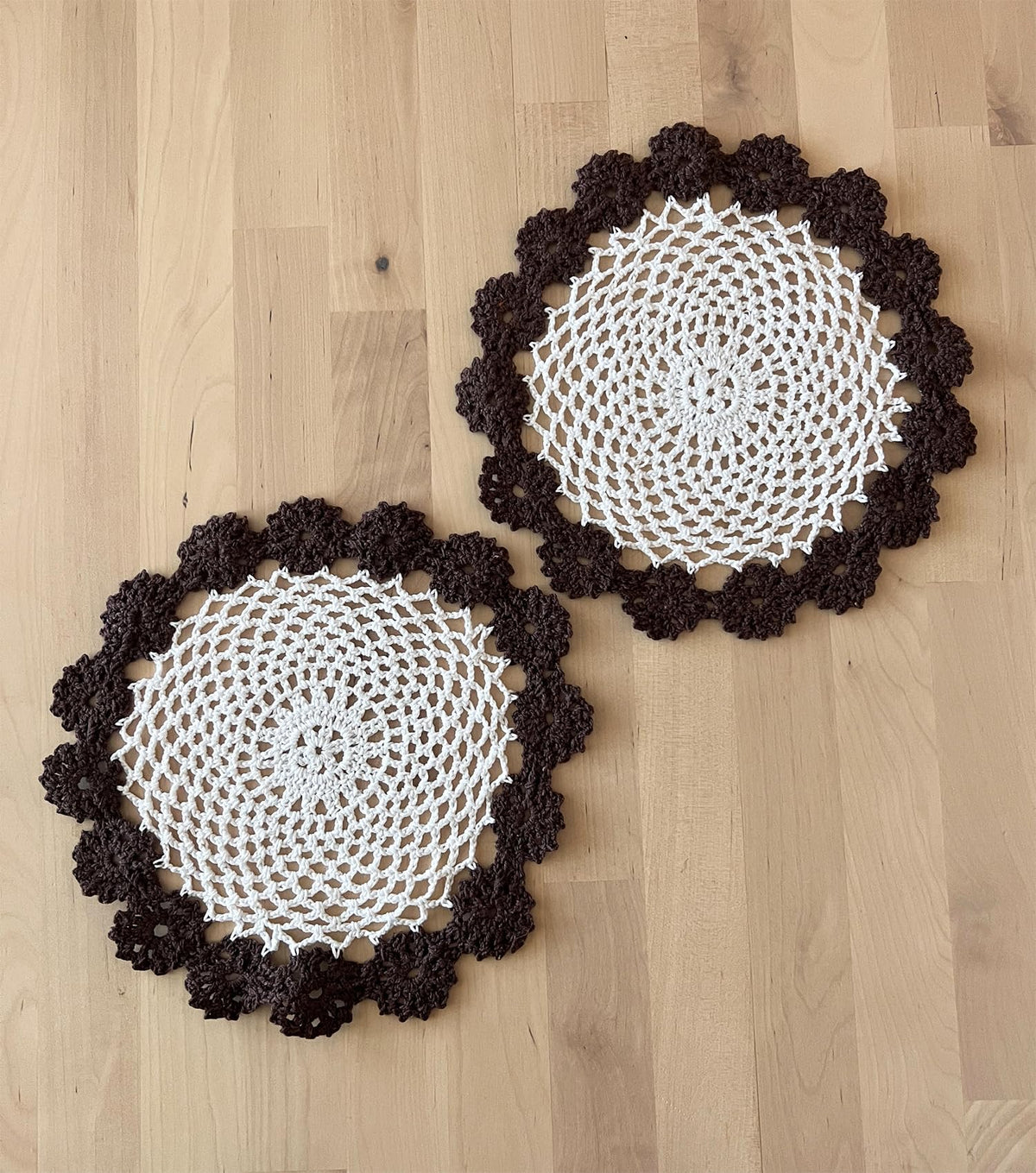 Handmade Floral Crochet Doily