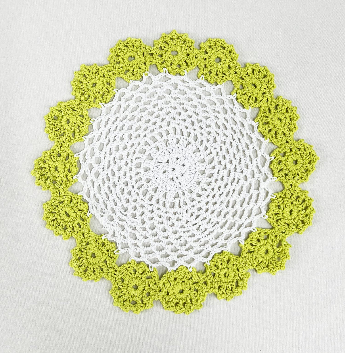 Handmade Floral Crochet Doily