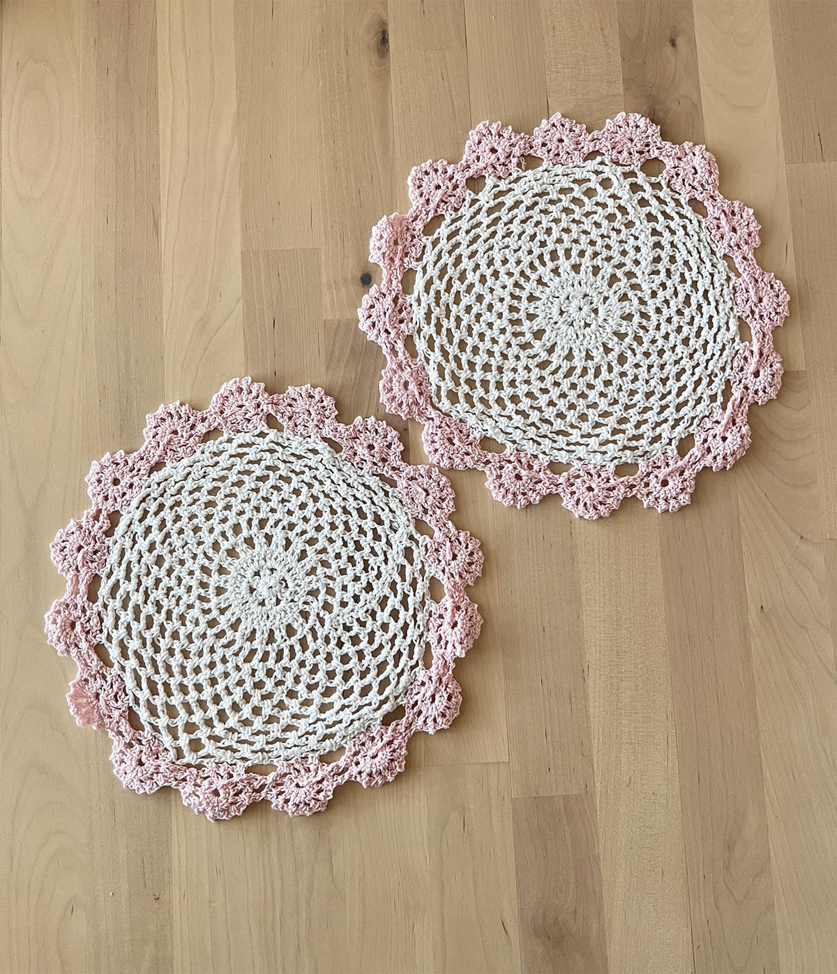 Handmade Floral Crochet Doily