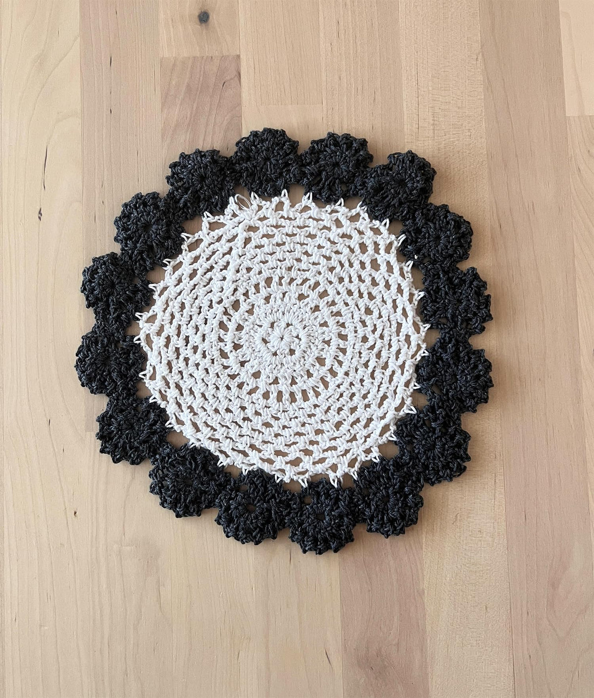 Handmade Floral Crochet Doily