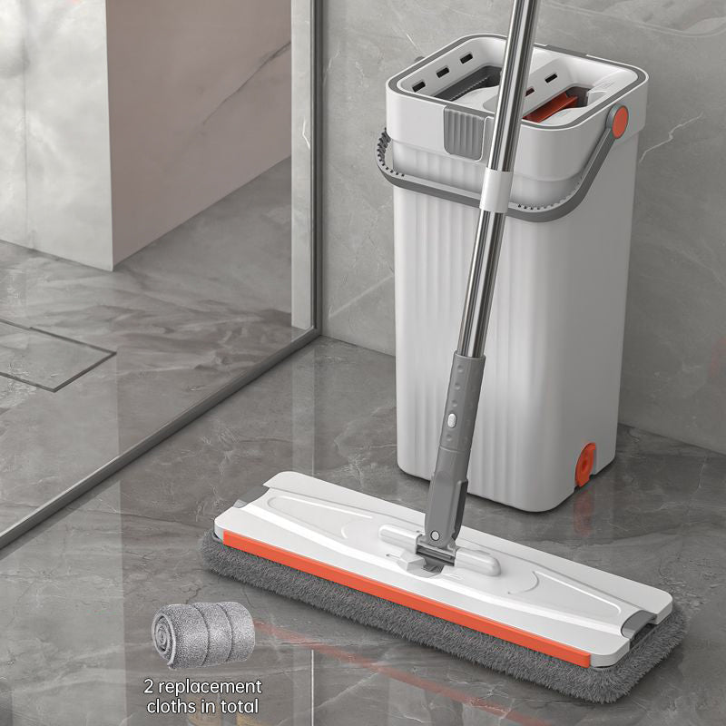 Hands-Free Flat Mop & Bucket Cleaning System