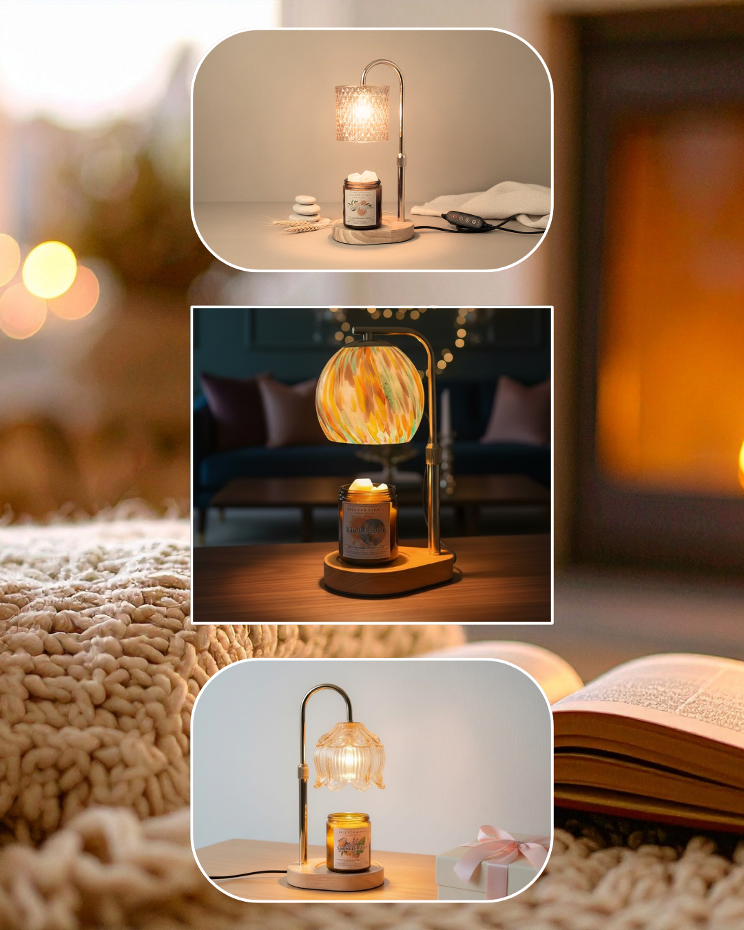 Adjustable Candle & Simmer Pot Warmer Lamp