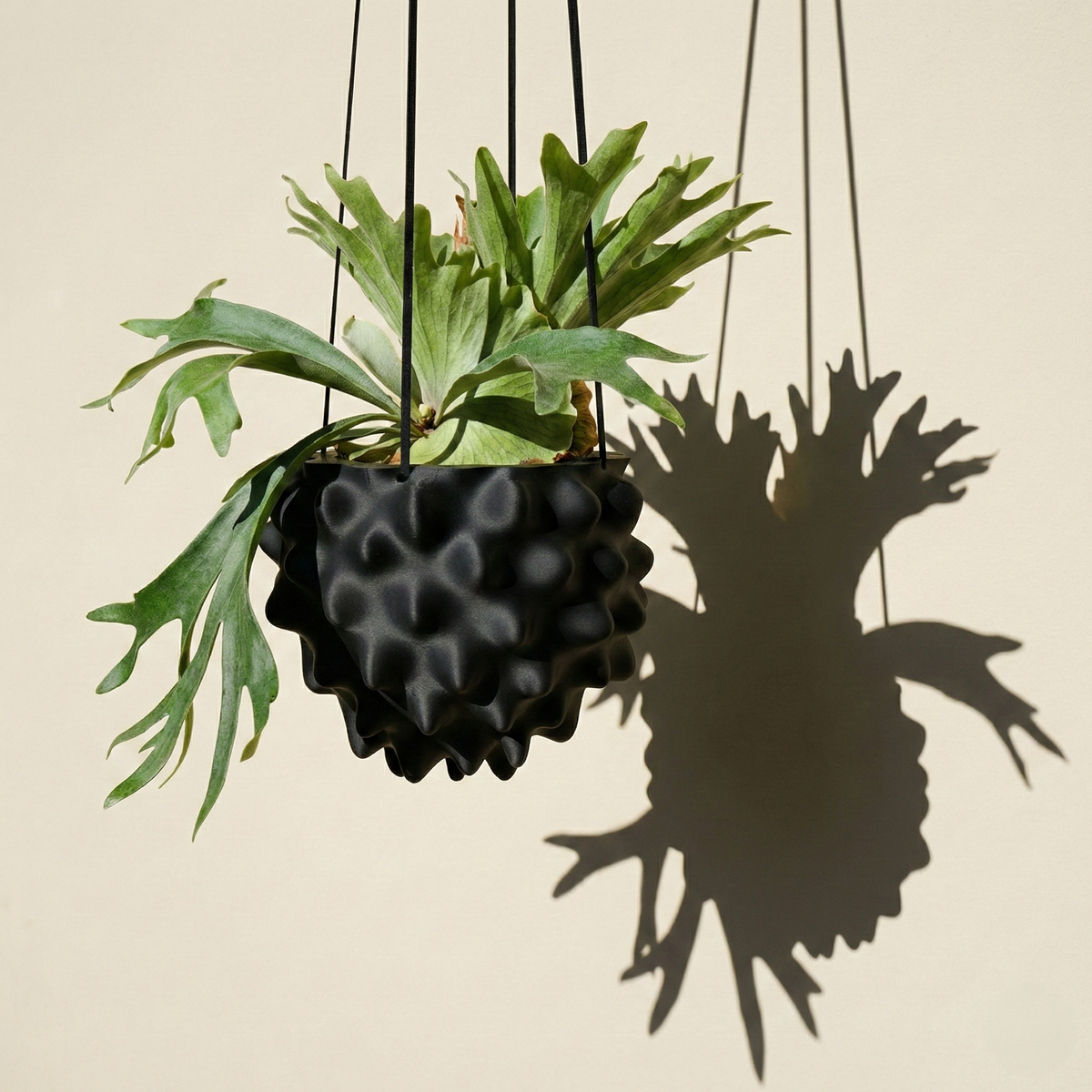 Sculptural Orb Hanging Planter