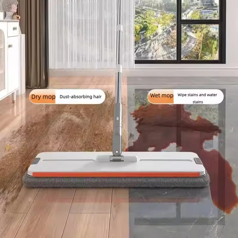 Hands-Free Flat Mop & Bucket Cleaning System