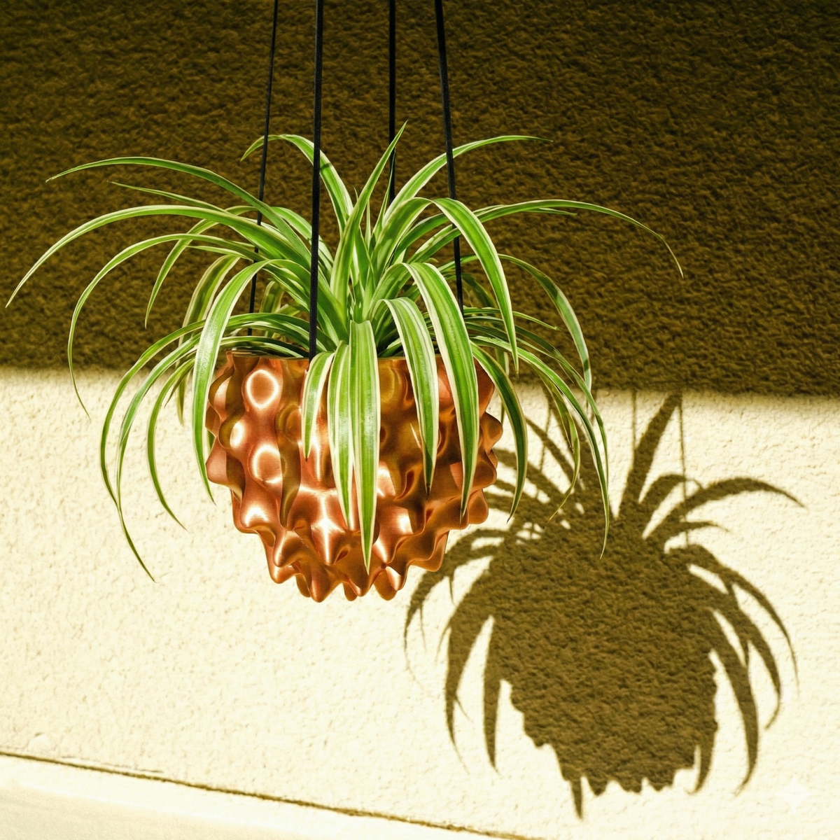 Sculptural Orb Hanging Planter