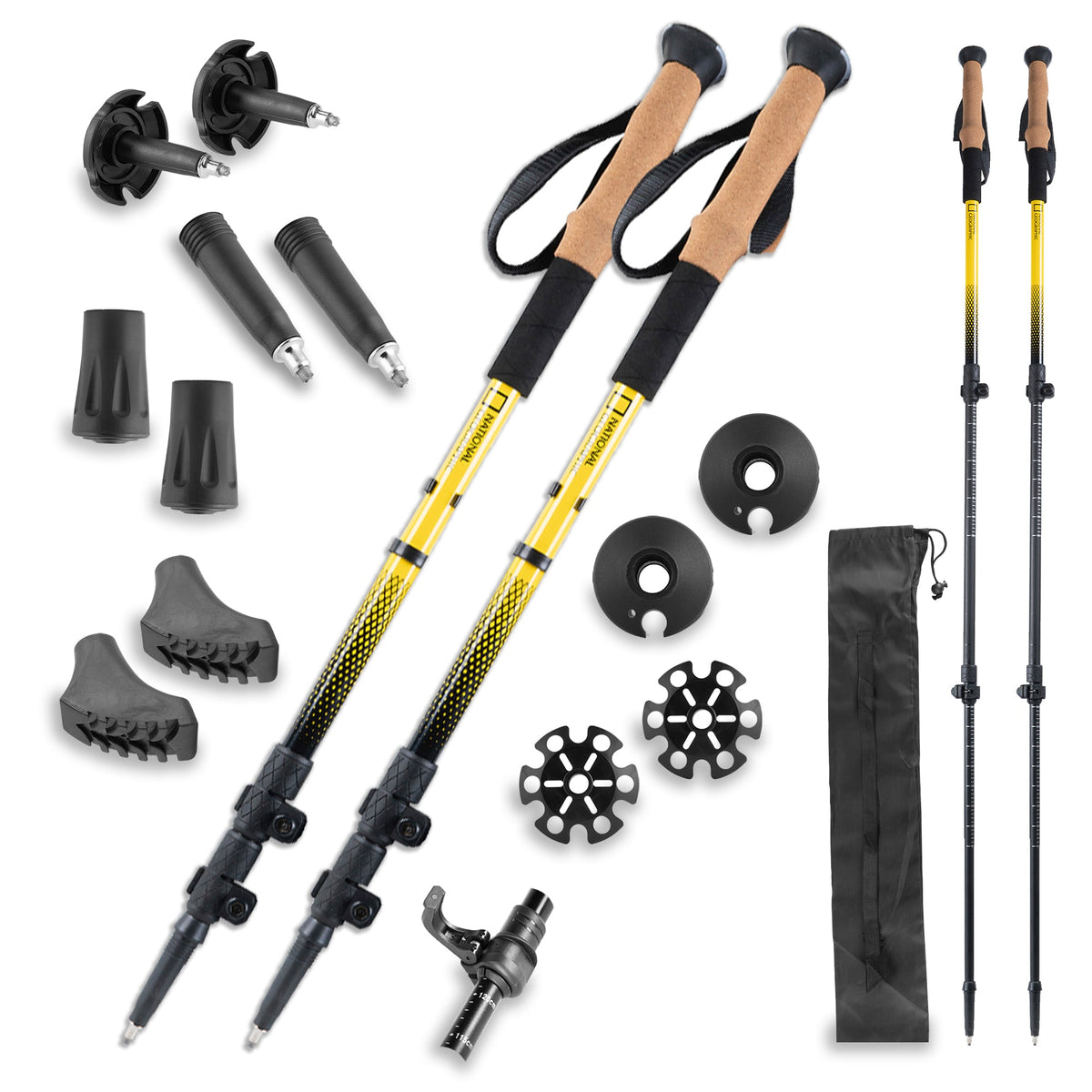 Adjustable Aluminum Trekking Poles – Set