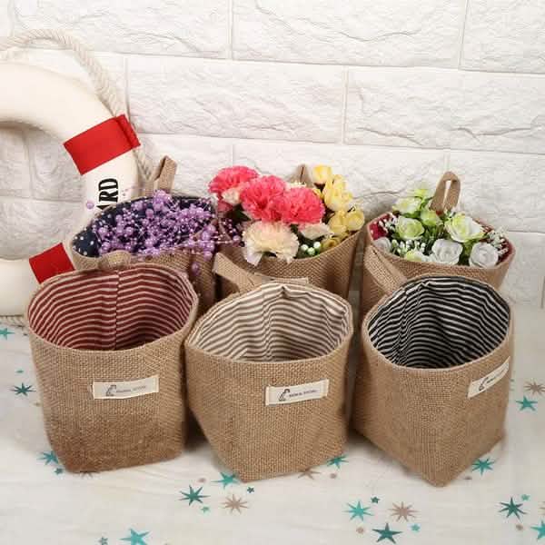 Cotton-Linen Hanging Storage Pocket