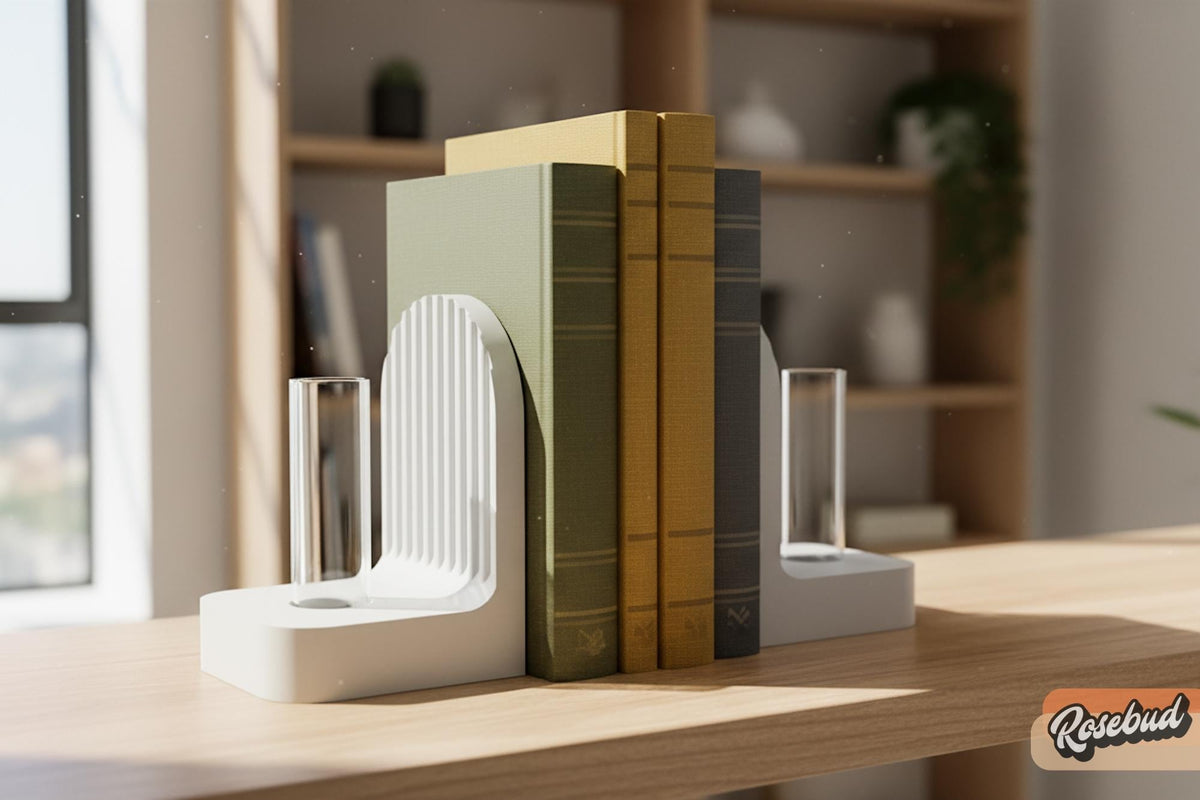 Modern Ribbed Bookend Propagation Station