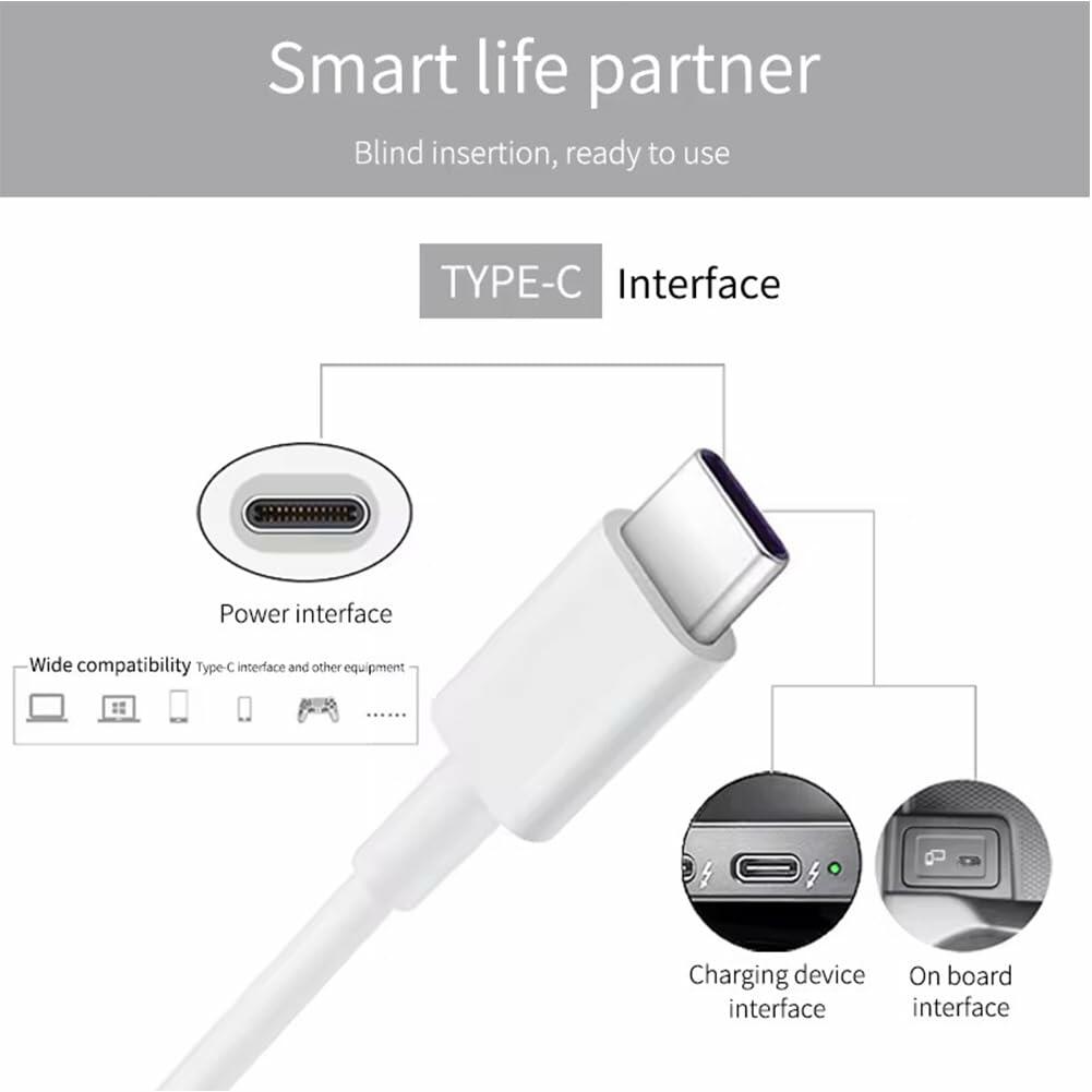 60W USB-C to USB-C Fast Charging Cable — 3.3 ft