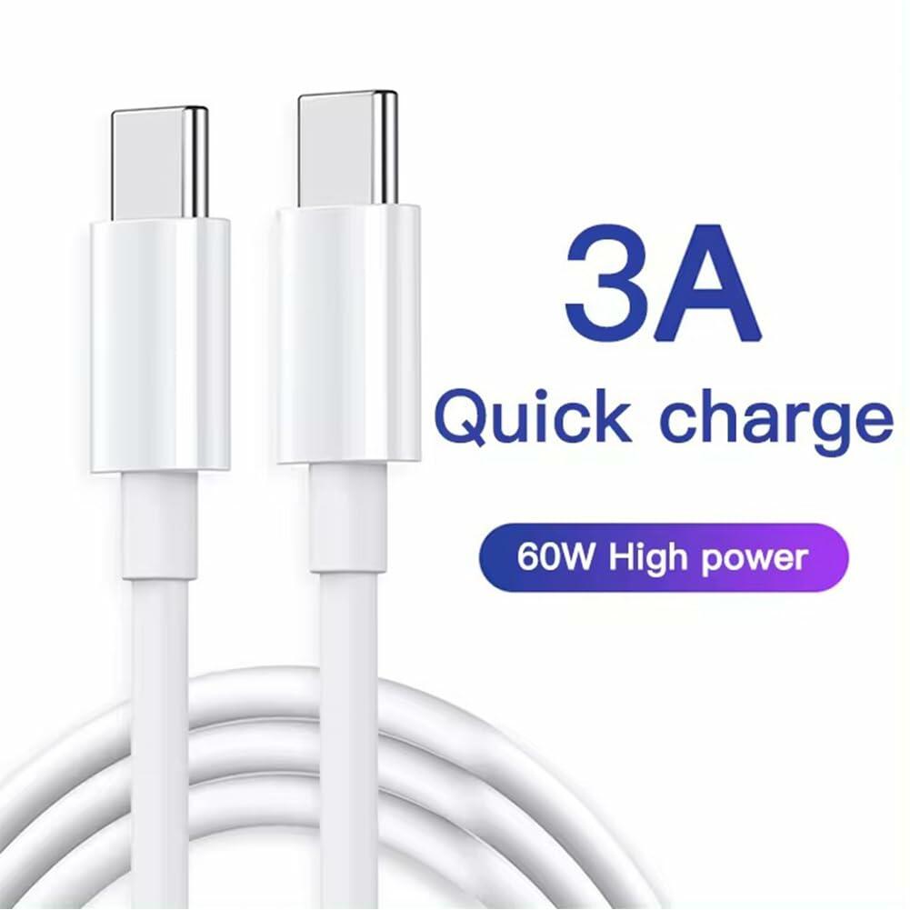 60W USB-C to USB-C Fast Charging Cable — 3.3 ft