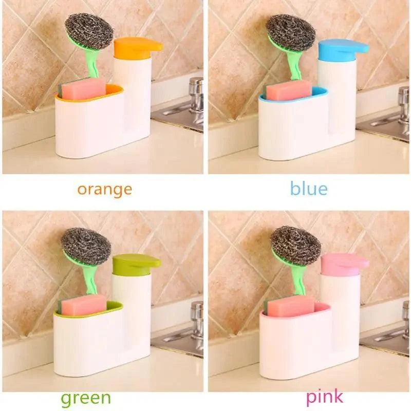 3-in-1 Sink Soap Dispenser & Sponge Organizer