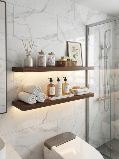Floating Wall Shelves – Set of 4