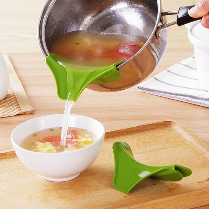 Clip-On Silicone Pouring Funnel