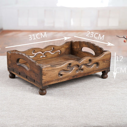 Solid Wood Decorative Serving Tray
