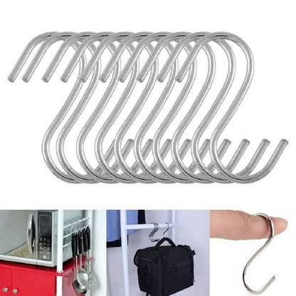 20-Pack Stainless Steel S-Hooks