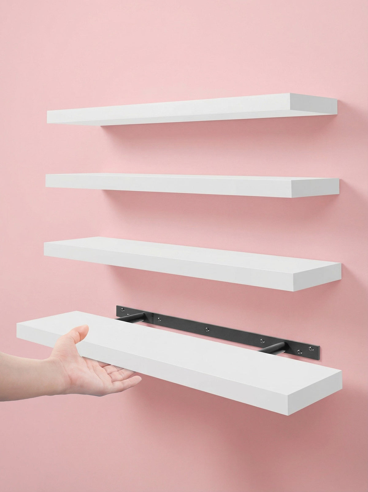 Floating Wall Shelves – Set of 4