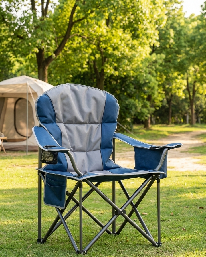 500 lb Heavy-Duty Folding Camping Chair