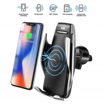 Automatic-Clamping Wireless Car Charger Mount
