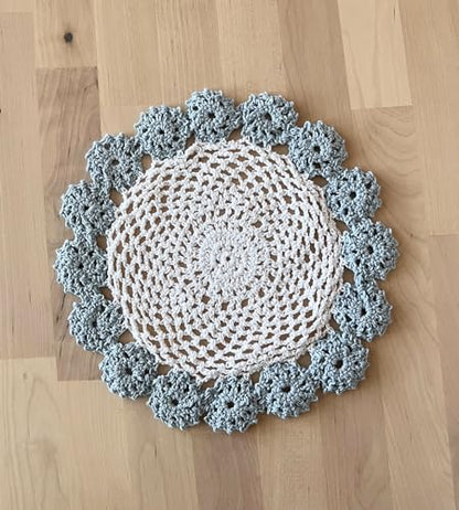Handmade Floral Crochet Doily