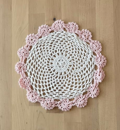 Handmade Floral Crochet Doily