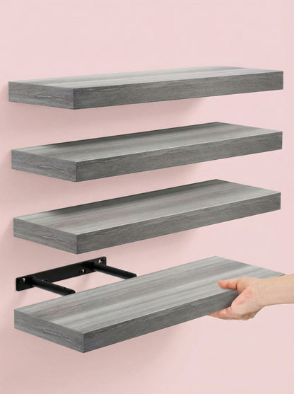 Floating Wall Shelves – Set of 4