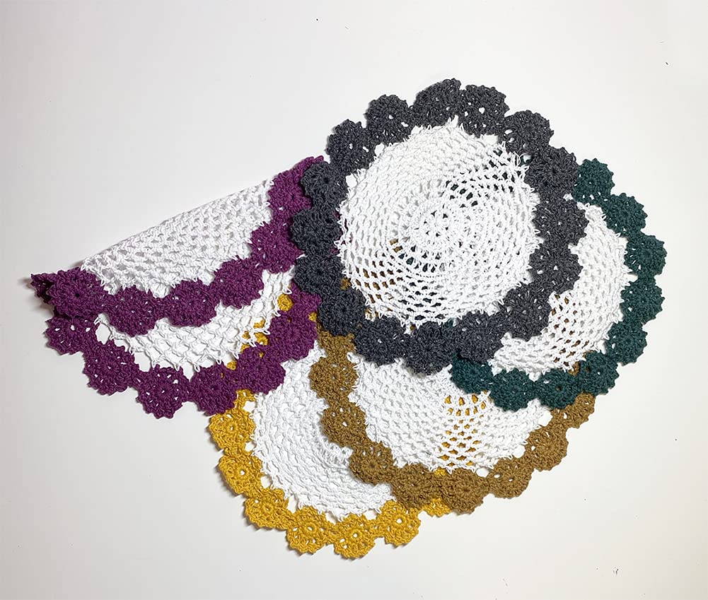 Handmade Floral Crochet Doily