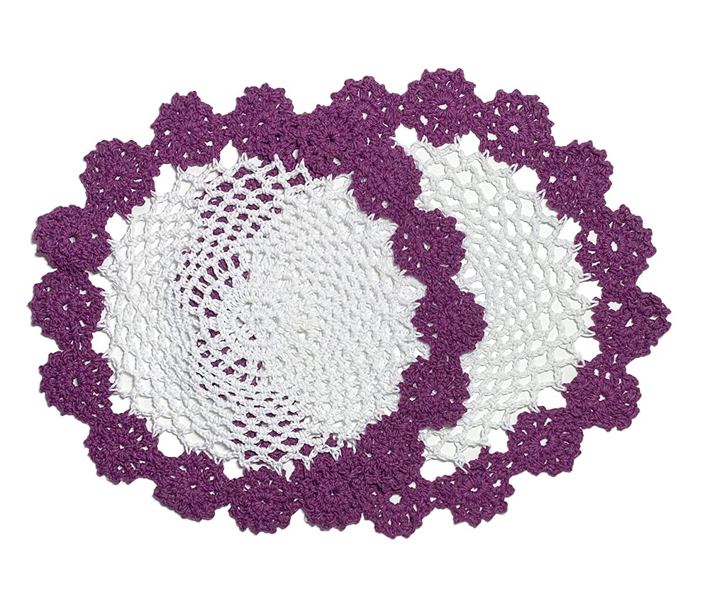 Handmade Floral Crochet Doily
