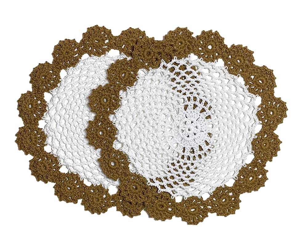 Handmade Floral Crochet Doily