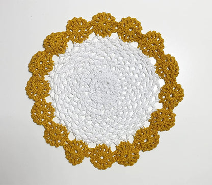 Handmade Floral Crochet Doily