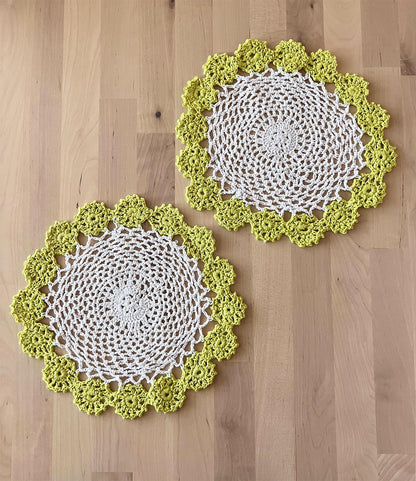 Handmade Floral Crochet Doily
