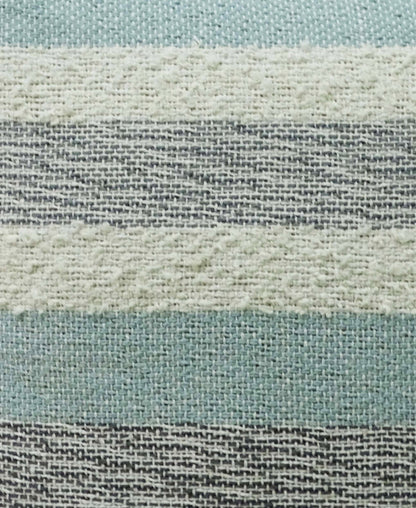 Handwoven Textured Stripe Pillow – 20 × 20 in