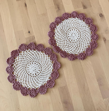 Handmade Floral Crochet Doily