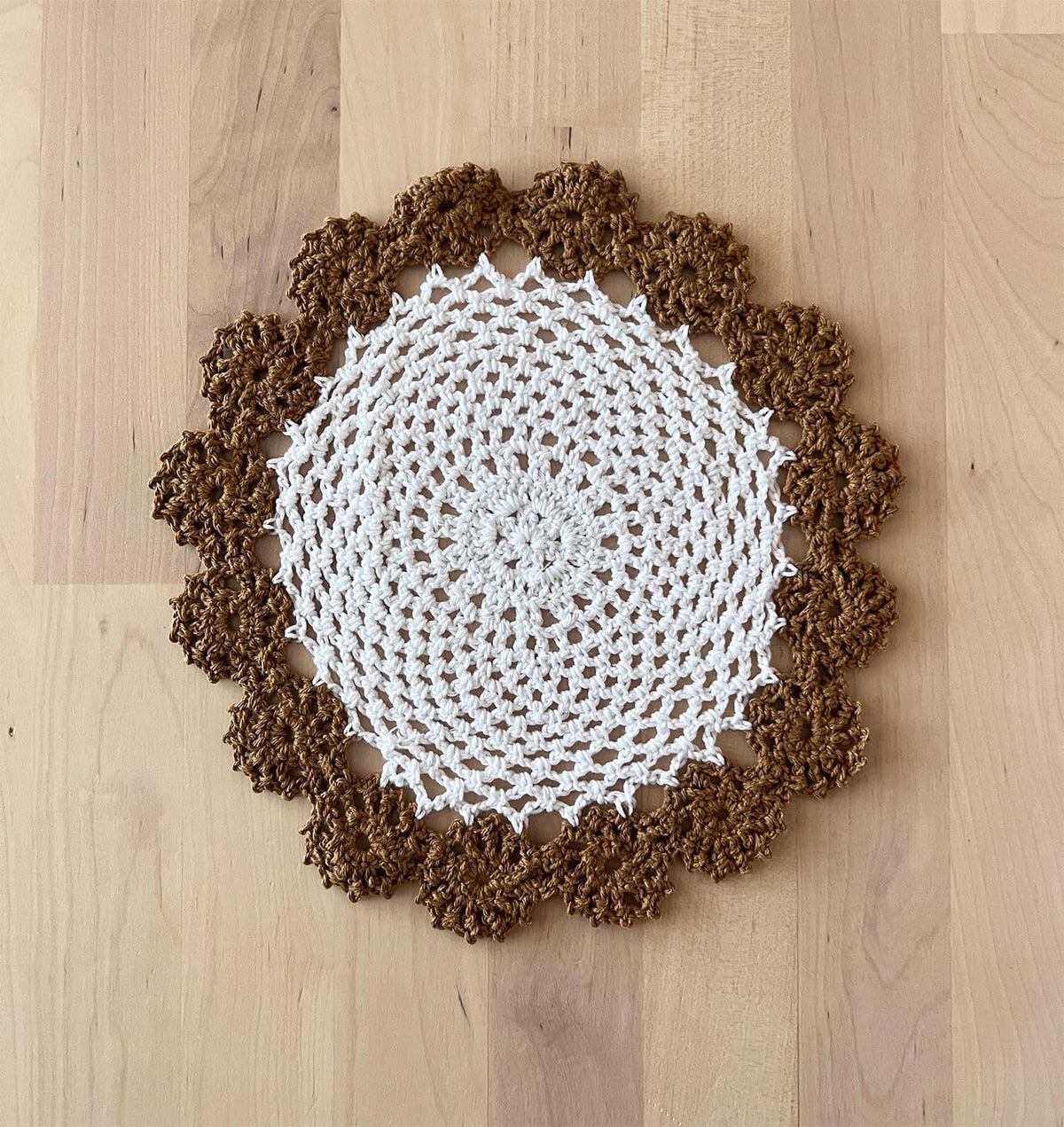 Handmade Floral Crochet Doily