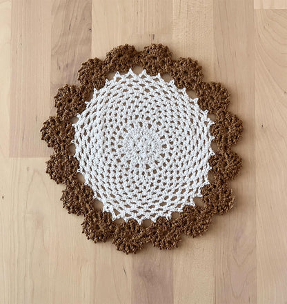 Handmade Floral Crochet Doily