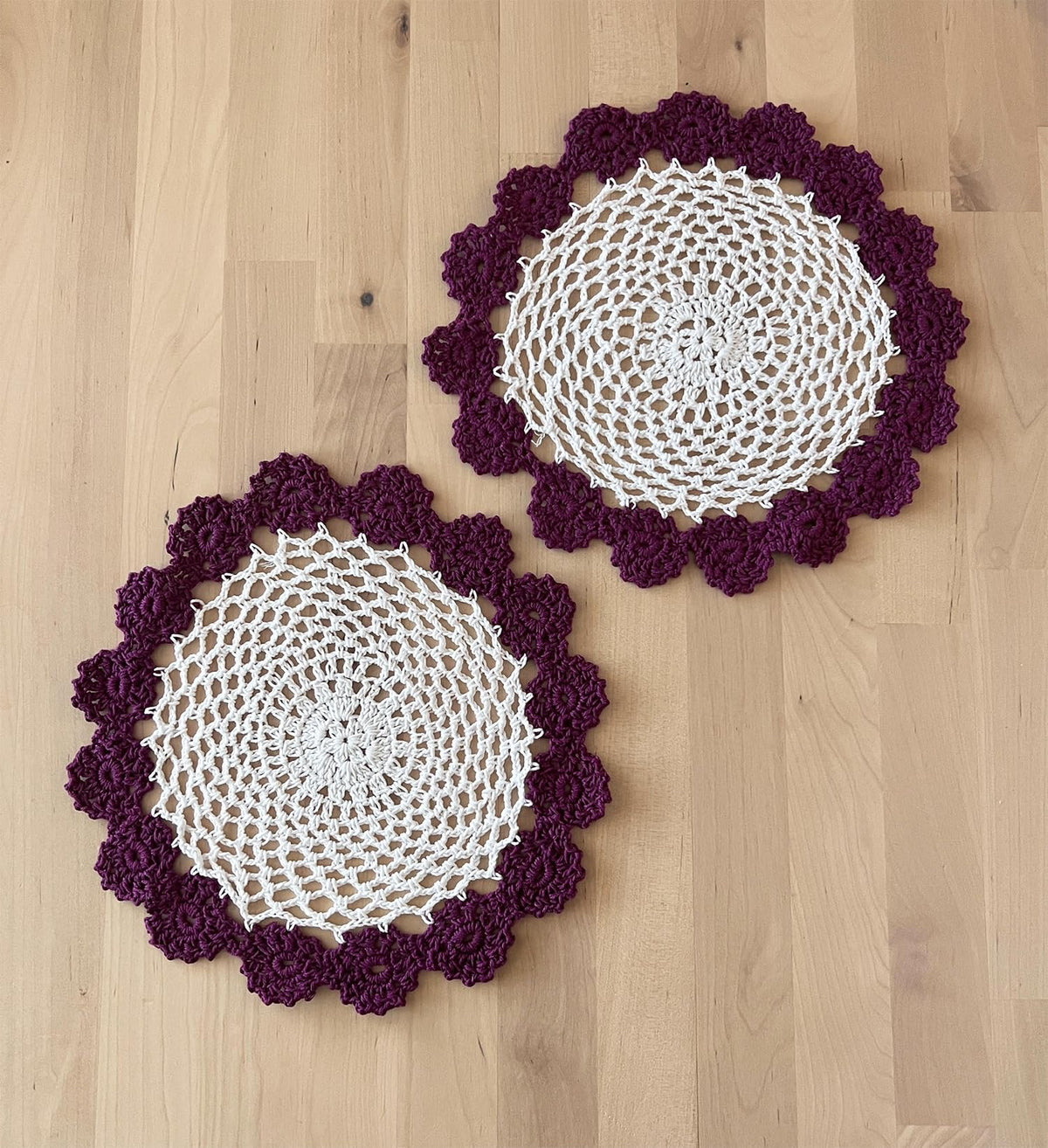 Handmade Floral Crochet Doily