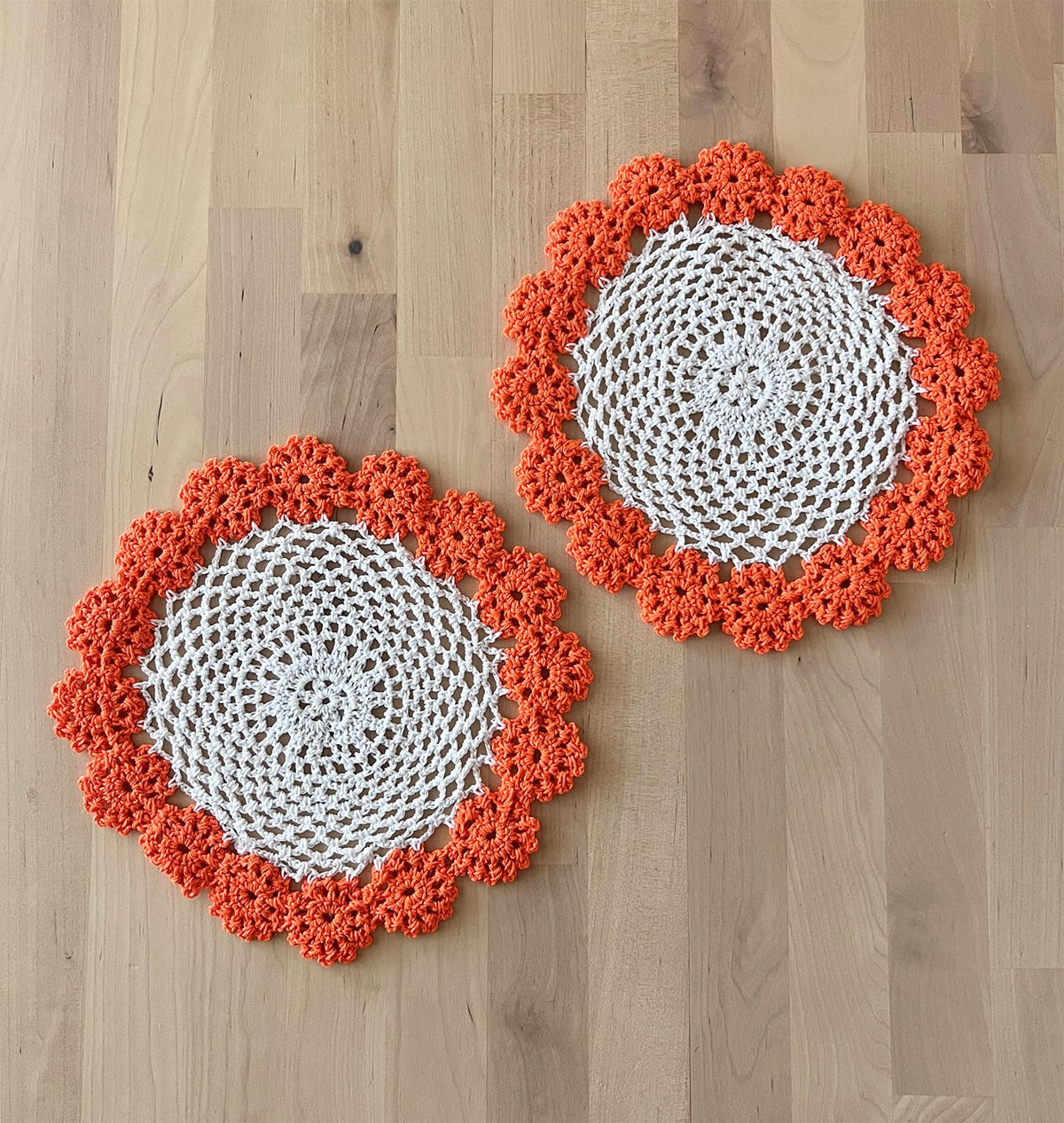 Handmade Floral Crochet Doily