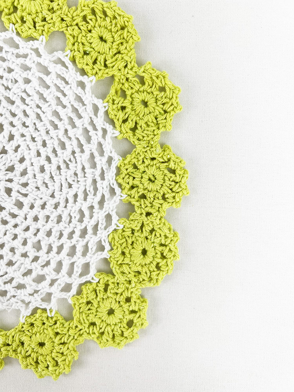 Handmade Floral Crochet Doily