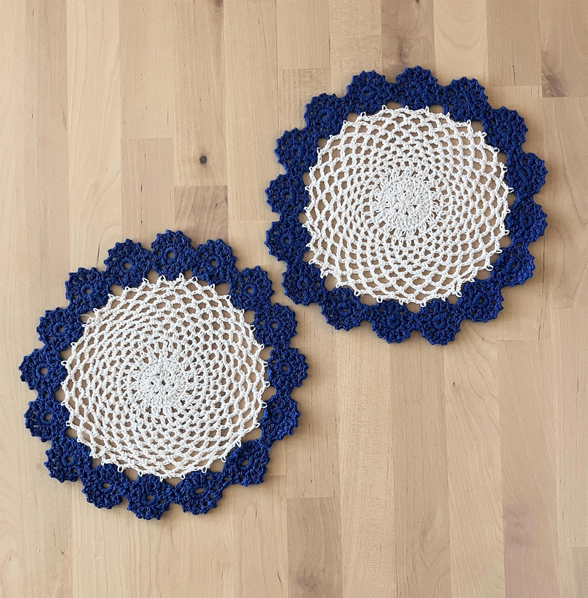 Handmade Floral Crochet Doily