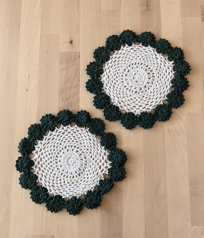 Handmade Floral Crochet Doily