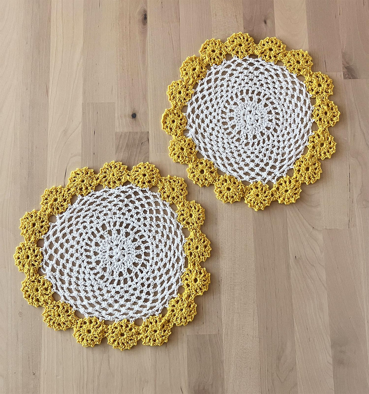 Handmade Floral Crochet Doily