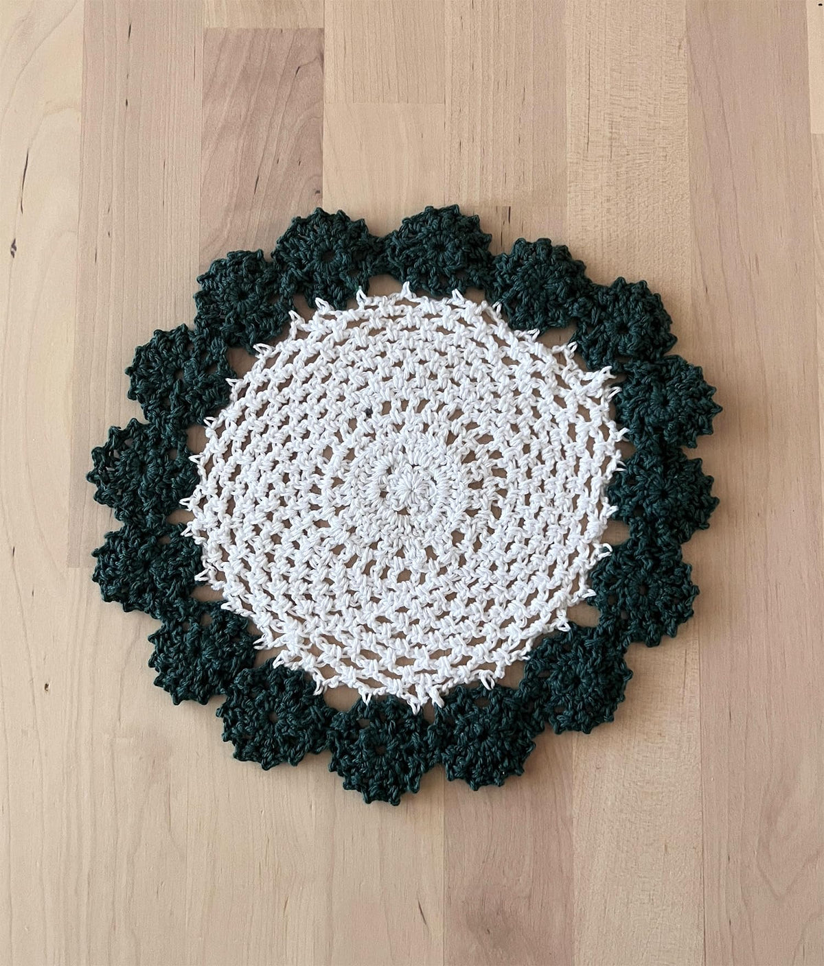 Handmade Floral Crochet Doily