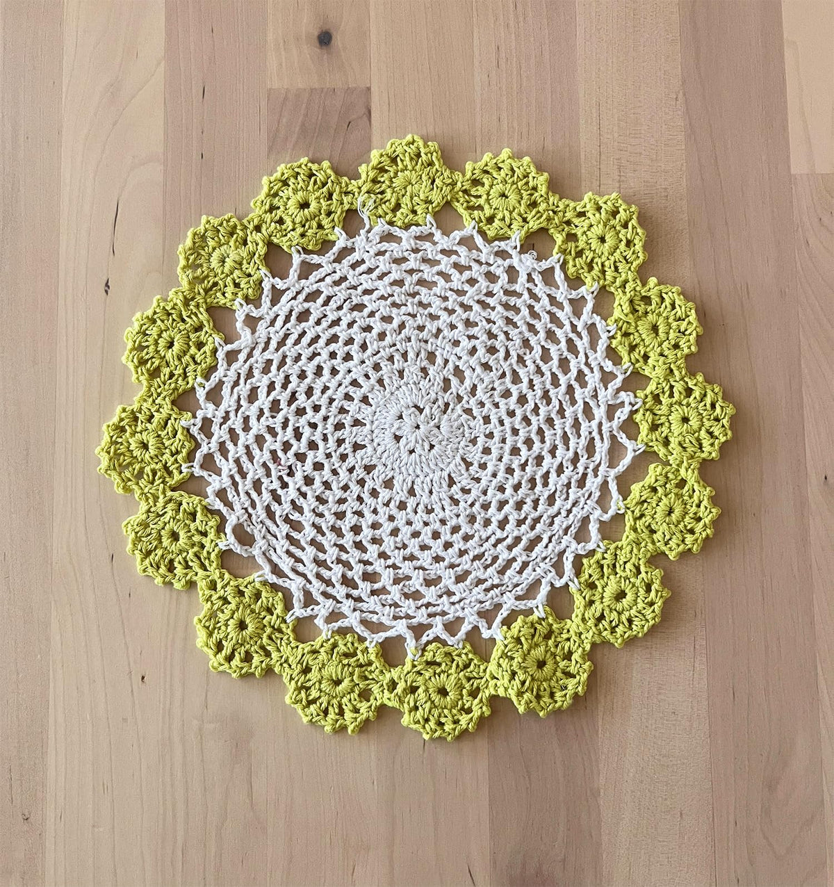 Handmade Floral Crochet Doily